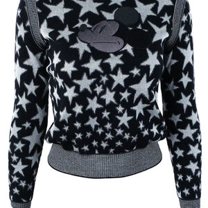 Marc Jacobs Mickey Mouse Black and Sliver Stars Pullover